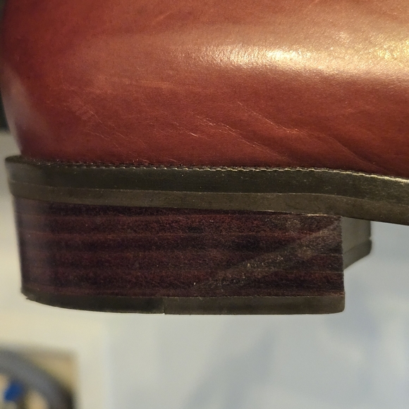 Enzo Angiolini Brown Leather Slip On Loafers - Picture 8 of 11